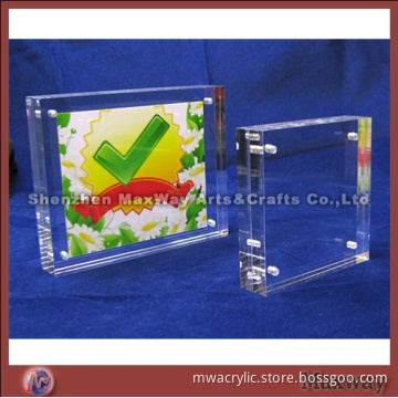 Square High Grade Freestanding Acrylic Picture Frame Photo Frame Mother's Day Gift